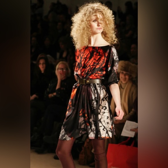 Tibi Silk Abstract Dress - Picture 5 of 5